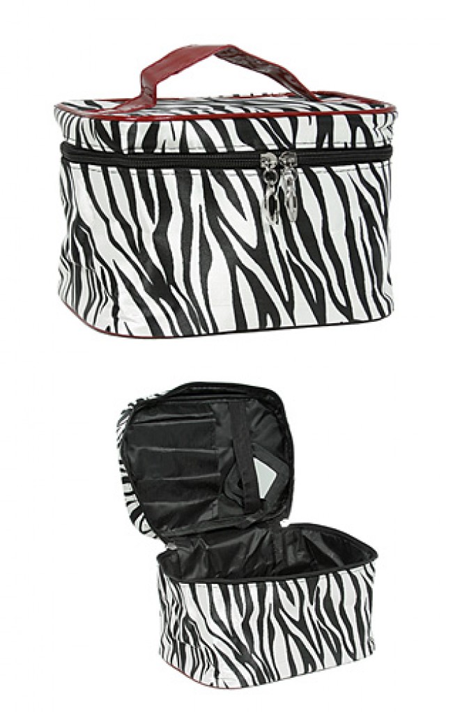 Cosmetic Purse - Zebra Print - BG-412ZE-BKRD