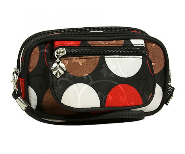 Cosmetic Purse - Polka Dots - BG-CS200BKRD