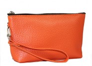 Cosmetic Bags w/ Wristlet - Orange 