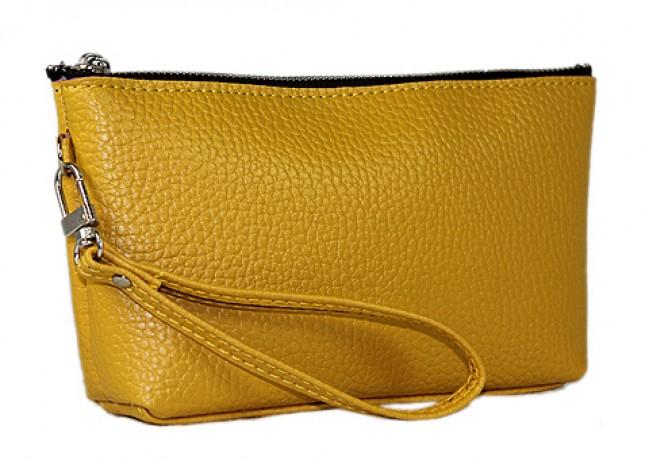 Cosmetic Bags w/ Wristlet - Yellow Cosmetic Bags w/ Wristlet - Yellow