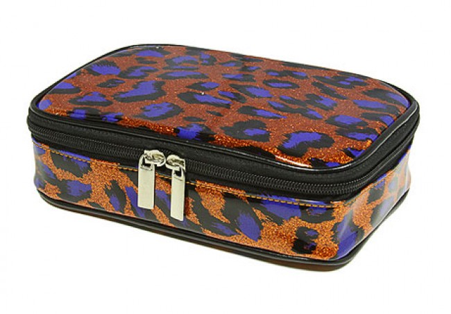 Cosmetic Purse - Orange Leopard -BG-HM00005OR