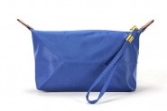 Nylon Cosmetic Bags w/ Wristlet - Blue - BG-HM1006BL