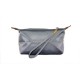 Nylon Cosmetic Bags w/ Wristlet - Gray - BG-HM1006GY