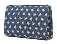 Denim Pink Star Cosmetic Bag - BG-PI023CPK