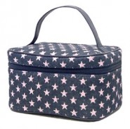 Denim Pink Star Cosmetic Bag - BG-PI025CPK
