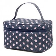 Denim Pink Star Cosmetic Bag - BG-PI025CPK