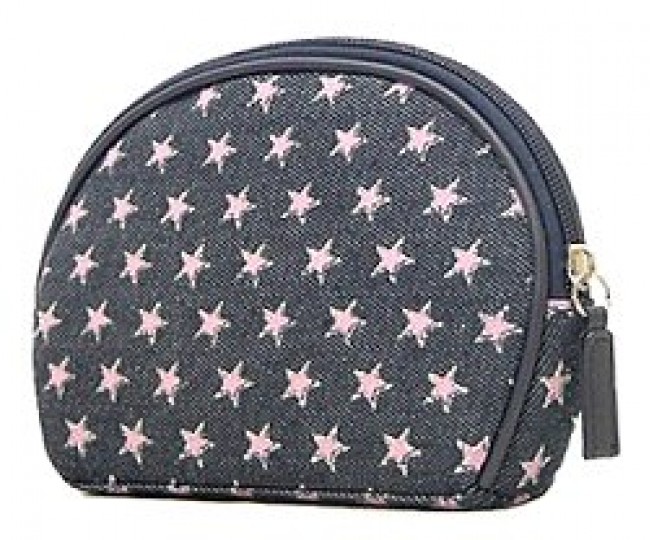 Denim Pink Star Cosmetic Bag - BG-PI026CPK