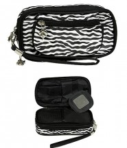 Cosmetic Purse - Zebra Print - Black - BG-Z200BK