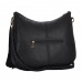 Hobo Bag w/ Genuine Leather Fringes - Black