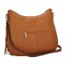 Hobo Bag w/ Genuine Leather Fringes - Tan