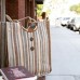 Jute Tote: Stripes w/ Cotton Woven Loop Handles - BG-JTS102