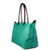 Nylon Large Shopping Tote w/ Leather Like Handles  - BG-HD1293TR