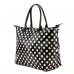 Shopping Tote w/ Polka Dots Print - Black -BG-101319B