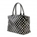 Shopping Tote w/ Polka Dots Print - Black -BG-101319B