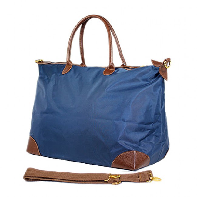 Nylon Large Shopping Tote w/ Nylon Shoulder Strap - Navy - BG-HD1294NV