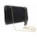 Clutch/ Shoulder Bag - Accent With Tassel - Black - BG-15-733BK