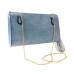 Clutch/ Shoulder Bag - Accent With Tassel - Blue - BG-15-733BL