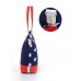 USA Flag Print Canvas Tote - BG-US001BL