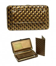 Wallet - Flat Wallet - Glossy Pyramid Embossed - Bronze- WL-F1200ANBZ