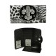 Wallet - Fleur de Lis CharmTiger Print - White - WL-WFDL140T-WH